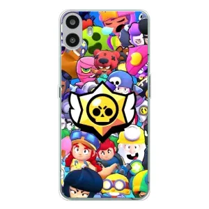 Чехол для Nothing CMF Phone 1 Бравл Старс (VPrint) (Лого Brawl Stars)