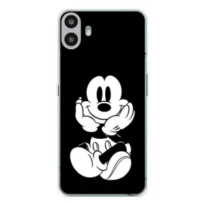 Міккі Маус чохол для Nothing CMF Phone 1 (AlphaPrint - Мультяшні) (Маус на чорному)