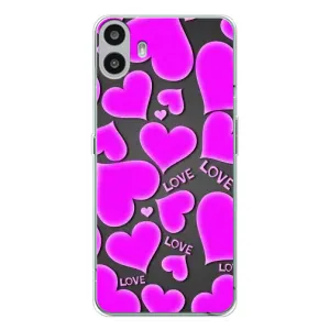 Чехлы для любимой на Натінг ЦМФ Фон 1 (VPrint) (Pink hearts)