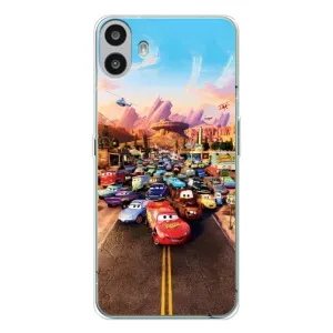 Силіконовий чохол Маквін для Nothing CMF Phone 1 (Тачки на трасі)