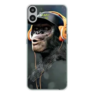 Чохол з Мавпами Nothing CMF Phone 1 - (AlphaPrint) (В навушниках)