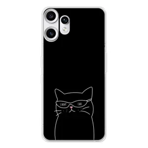 Чехол с принтом «Равнодушный кот» для Nothing CMF Phone 2 Pro