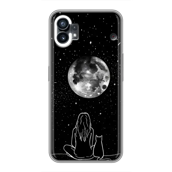 Чохол з принтом «Дівчина з котом» для Nothing Phone 1