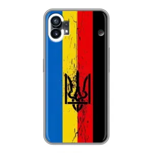 Украинские Чехлы для Nothing Phone 1 с картинкой УПА (AlphaPrint) (Прапор УПА)