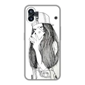 Чехол с печатью для Nothing Phone 1 - (Мода) (AlphaPrint) (Фото девочки)