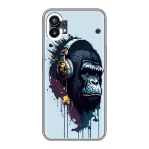 Чохол з принтом «Горила в навушниках» для Nothing Phone 1