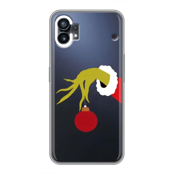 Чохол з принтом «Грінч з іграшкою» для Nothing Phone 1 Чохол з принтом «Грінч з іграшкою» для Nothing Phone 1