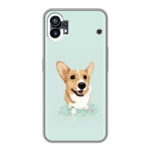 Чехлы с собаками для Nothing Phone 1 (VPrint) (Корги)