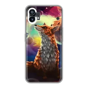 Чохли з картинкою Лисичка для Nothing Phone 1 (VPrint) (Лисичка в космосі)