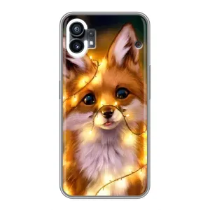 Чохли з картинкою Лисичка для Nothing Phone 1 (VPrint) (Лисичка в гірляндах)