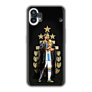 Чехлы для Nothing Phone 1 (Leo чемпион) (AlphaPrint) (Месси Король)