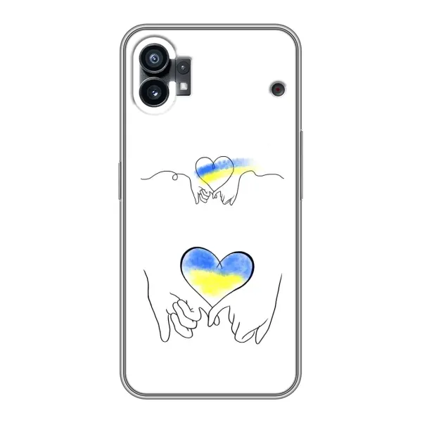 Чохол з принтом «Мир Україні» для Nothing Phone 1