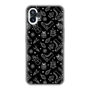 Новорічні, Святкові Чохли для Nothing Phone 1 - 2024 год (Новорічний фон)