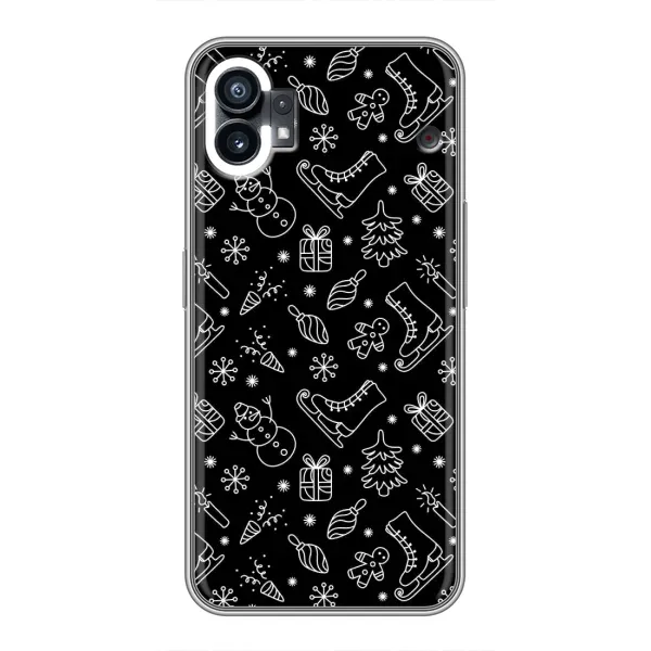 Чехол с принтом «Новогодний фон» для Nothing Phone 1 Чехол с принтом «Новогодний фон» для Nothing Phone 1