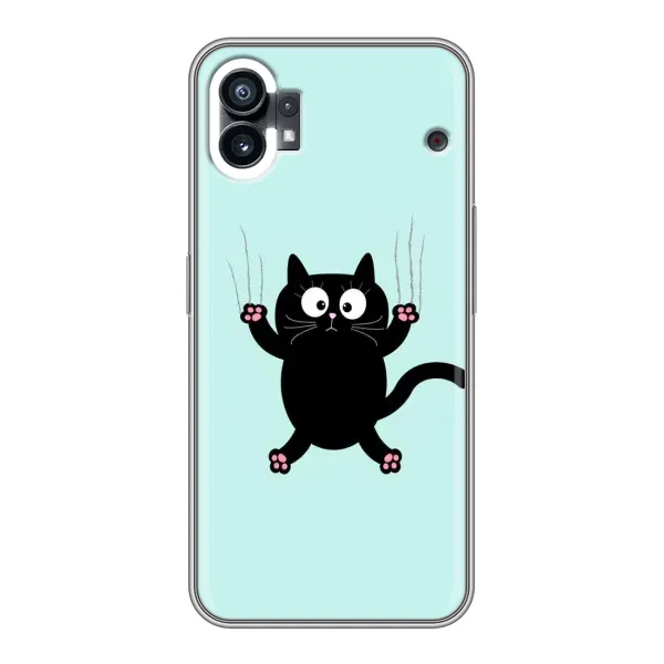 Чехол с принтом «Падающий кот» для Nothing Phone 1 Чехол с принтом «Падающий кот» для Nothing Phone 1