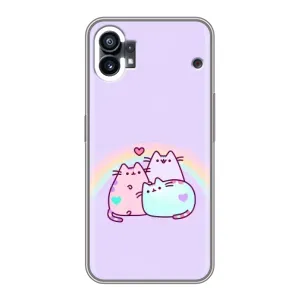 Чохол з принтом «Радужний котик» для Nothing Phone 1