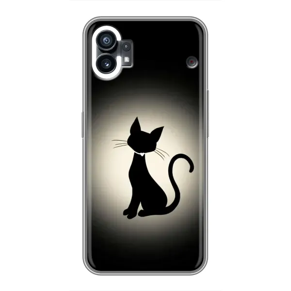 Чехол с принтом «Силуэт котика» для Nothing Phone 1 Чехол с принтом «Силуэт котика» для Nothing Phone 1