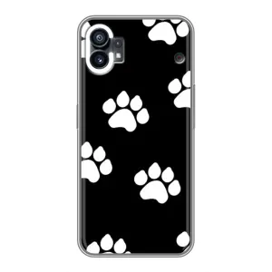 Чехлы с собаками для Nothing Phone 1 (VPrint) (Следы собаки)