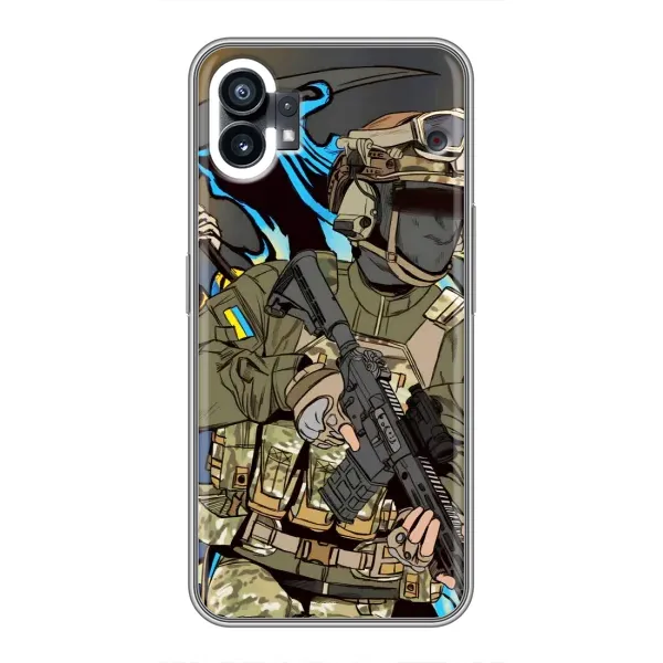 Чохол з принтом «Воїн ЗСУ» для Nothing Phone 1 Чохол з принтом «Воїн ЗСУ» для Nothing Phone 1