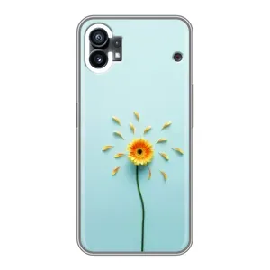 Чехлы с Цветами для Nothing Phone 1 (VPrint) (Желтый цветок)