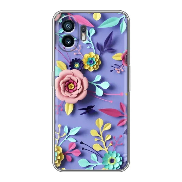Чохол з принтом «Дизайн квітів» для Nothing Phone 2