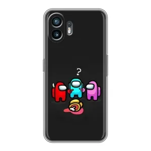 Чехол Амонг Ас для Nothing Phone 2 (AlphaPrint) (Импостер)