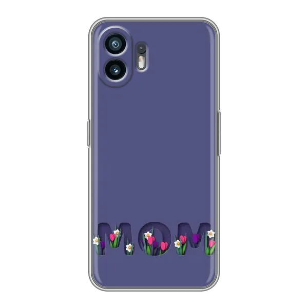 Чехол с принтом «Мама в цветах» для Nothing Phone 2