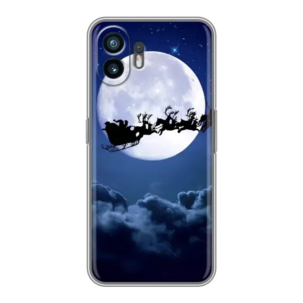 Чехол с принтом «Санта - луна» для Nothing Phone 2