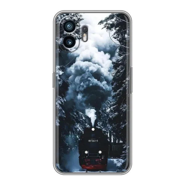 Чехол с принтом «Зимний поезд» для Nothing Phone 2 Чехол с принтом «Зимний поезд» для Nothing Phone 2