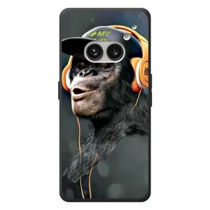Чохол з Мавпами Nothing Phone (2a) Plus - (AlphaPrint) (В навушниках)