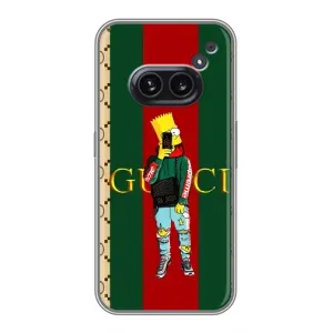 Брендновые Чехлы для Nothing Phone 2a - (PREMIUMPrint) (Барт ГУЧЧИ)