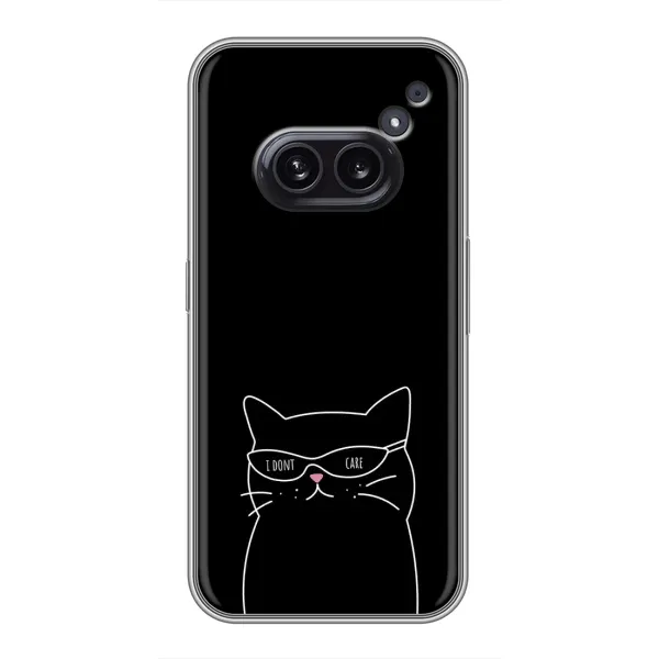 Чохол з принтом «Байдужий кіт» для Nothing Phone 2a