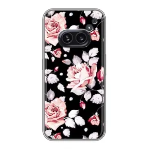 Чохли з квітами для Nothing Phone 2a (VPrint) (Квіти на чорному)