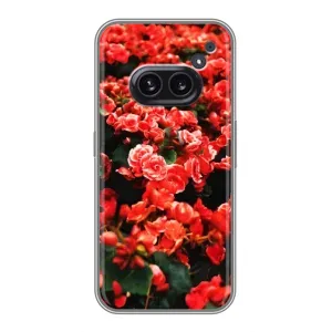 Чохли з квітами для Nothing Phone 2a (VPrint) (Квіти червоні)