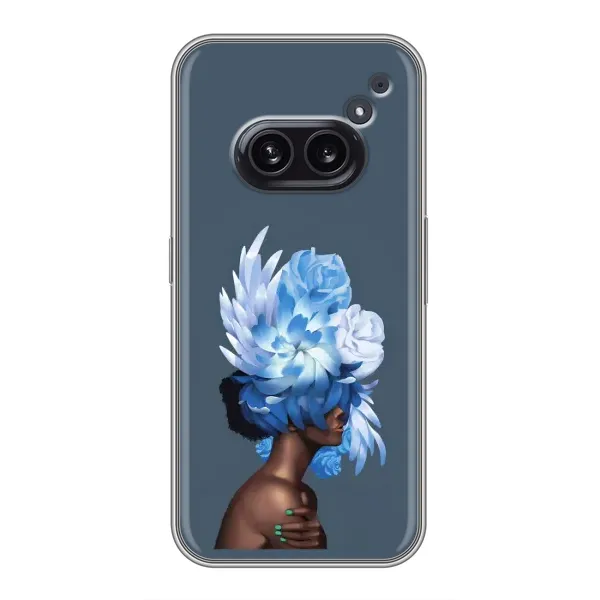 Чехол с принтом «Цветы на голове» для Nothing Phone 2a