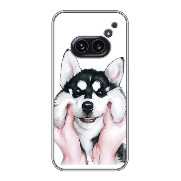 Чехол с принтом «Довольный Хаски» для Nothing Phone 2a