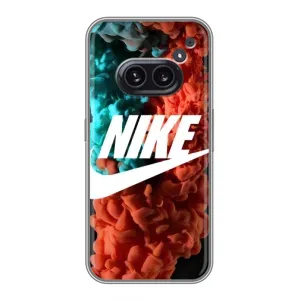 Чехол для Nothing Phone 2a - с принтом Найк (AlphaPrint) (Дымчатый найк)