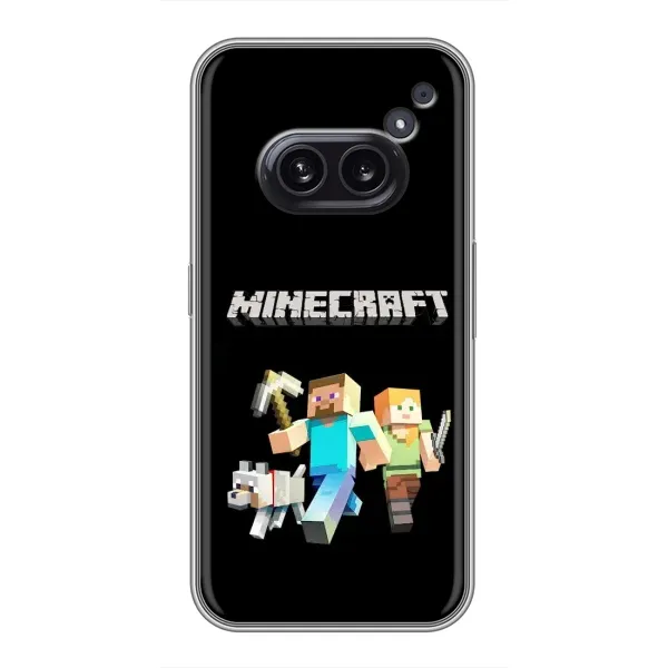 Чехол с принтом «герои Minecraft» для Nothing Phone 2a