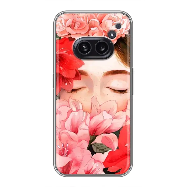 Чехол с принтом «Глаза в цветах» для Nothing Phone 2a