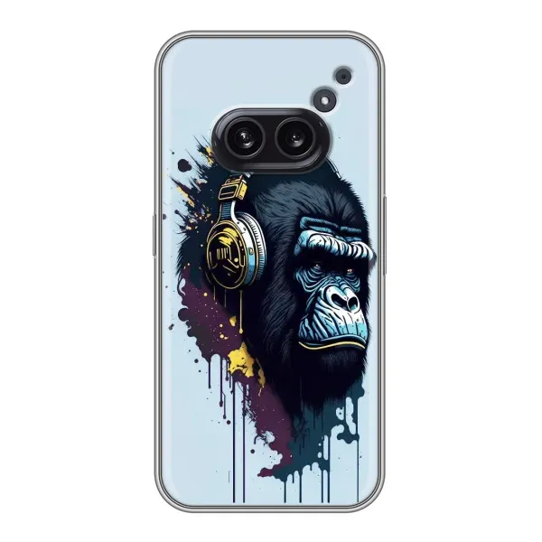 Чехол с принтом «Горилла в наушниках» для Nothing Phone 2a Чехол с принтом «Горилла в наушниках» для Nothing Phone 2a
