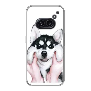Чехол с Хаски для Nothing Phone 2a - (AlphaPrint) (Хаски улыбака)