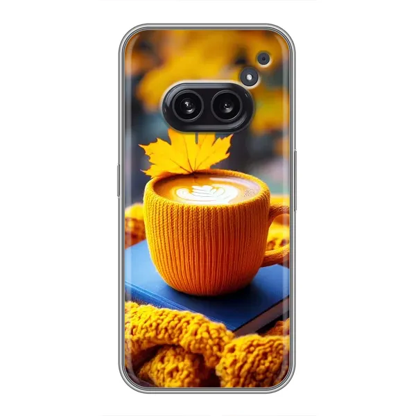 Чехол с принтом «Кофе на желтом пледе» для Nothing Phone 2a