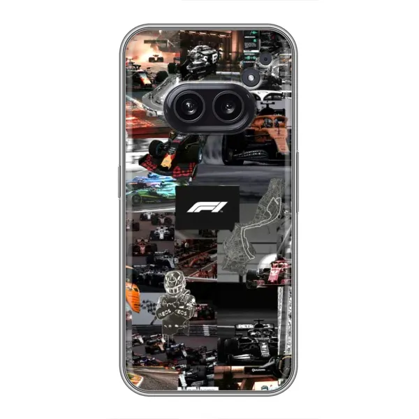 Чехол с принтом «Гоночный коллаж Ф1» для Nothing Phone 2a