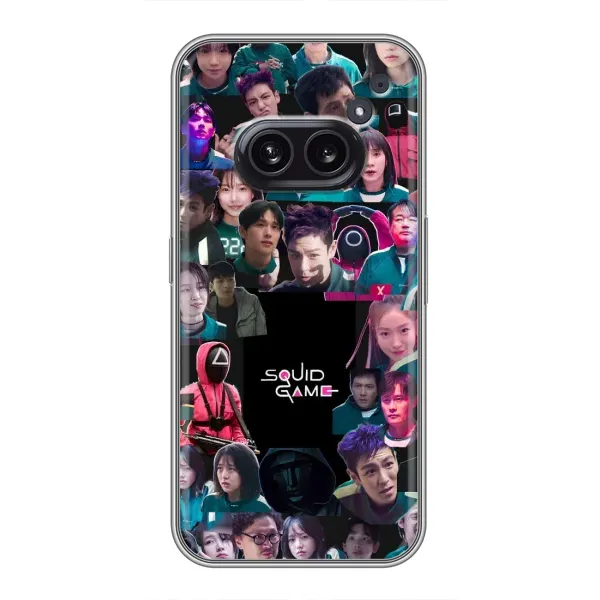 Чехол с принтом «Коллаж Игра кальмара» для Nothing Phone 2a Чехол с принтом «Коллаж Игра кальмара» для Nothing Phone 2a