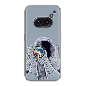 Чехол NASA для Nothing Phone 2a (AlphaPrint) (Космонавт фото)