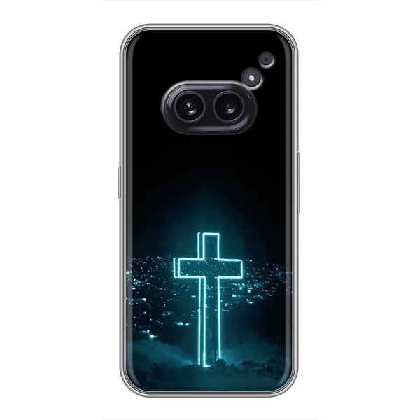 Чехол с принтом «Крест и город» для Nothing Phone 2a Чехол с принтом «Крест и город» для Nothing Phone 2a