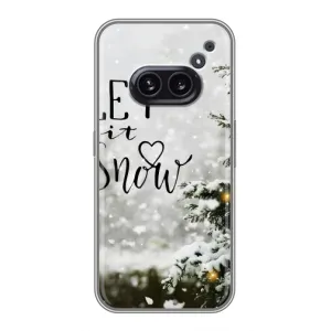 Новогодние, Праздничные Чехлы для Nothing Phone 2a - 2024 год (Let it snow)