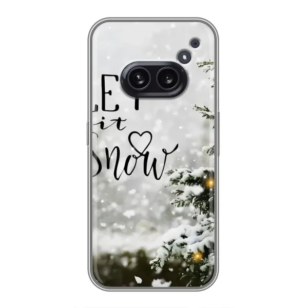 Чехол с принтом «Let it snow» для Nothing Phone 2a