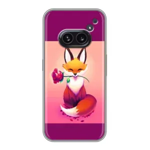 Чохли з картинкою Лисичка для Nothing Phone 2a (VPrint) (Лиса з трояндою)