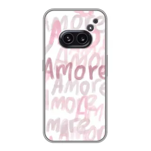 Чехол с розовым рисунком для Nothing Phone 2a (Аморе любовь)